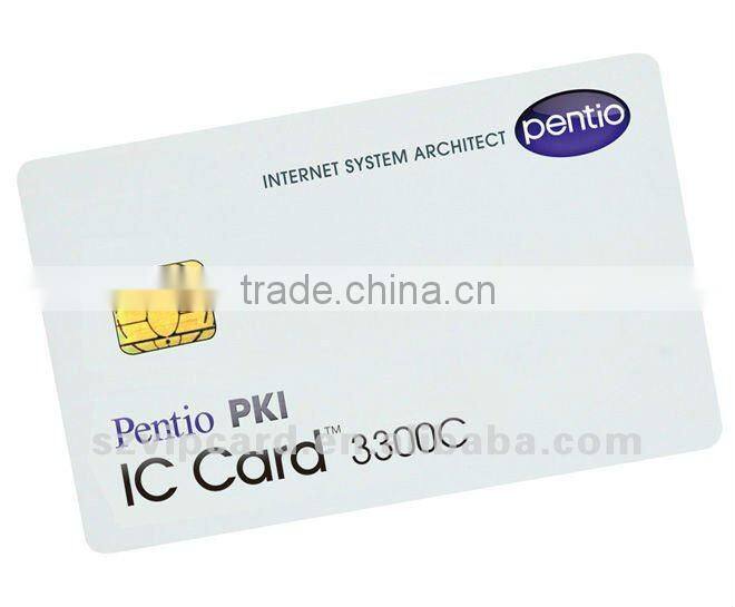 Offset printing plastic PVC smart card with SLE4442 chip