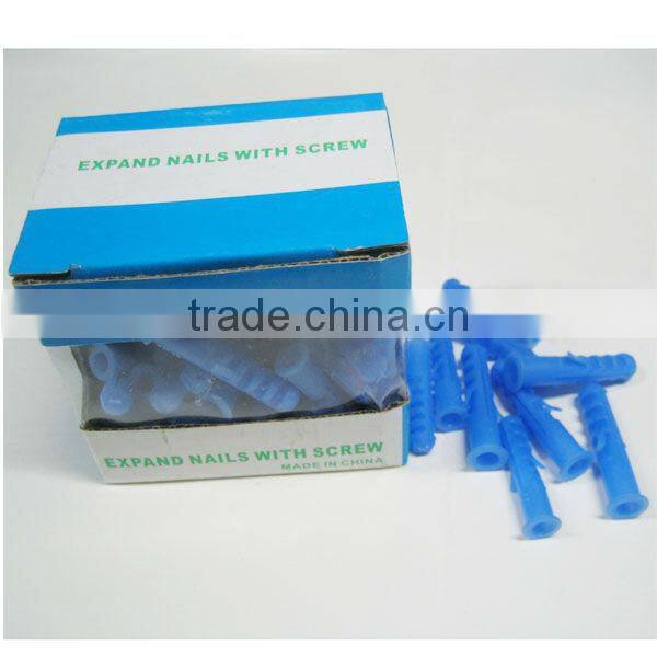 8mm good quality Plastic Wall Plug in color box
