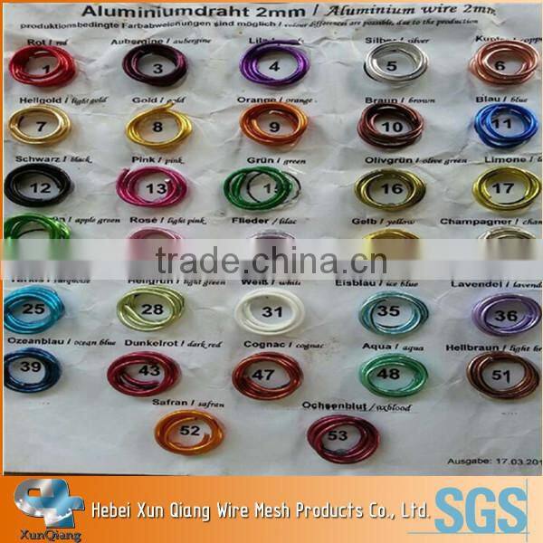 aluminium craft wire / craft aluminium wire /color aluminium wire