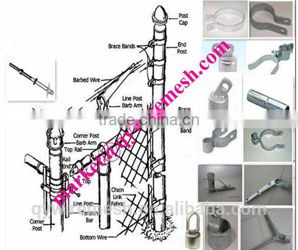 garden use pvc coated galvanized green vinyl coated chain link fence/temporary chain link fence