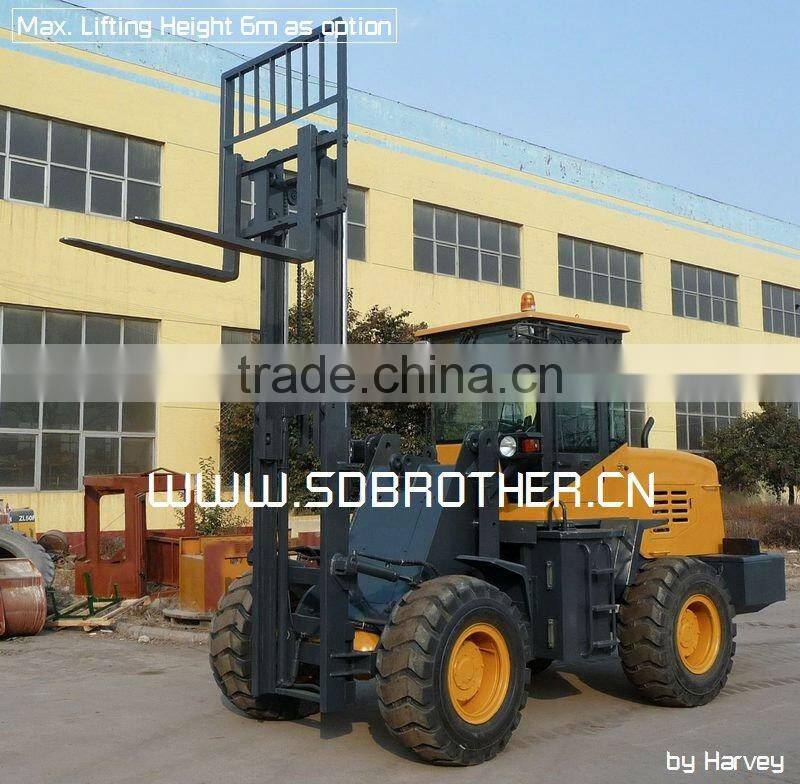 4WD Forklift 3 tons Rough Terrain Forklift Truck VT30A All Terrain Forklift 4x4 Forklift