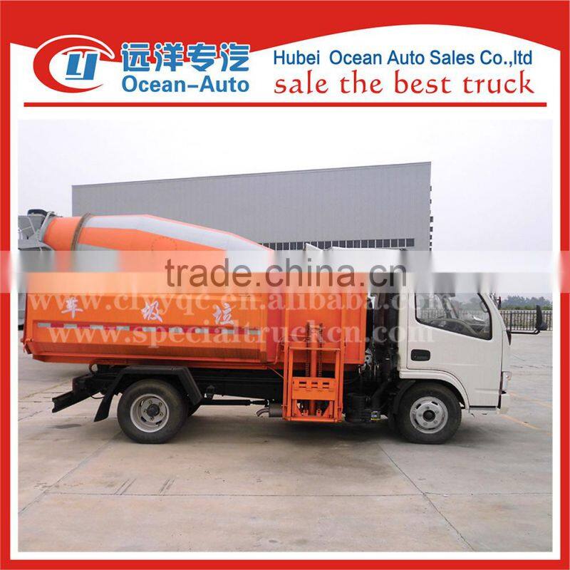 Dongfeng Euro 4 new condition Hydraulic Lifter Garbage truck