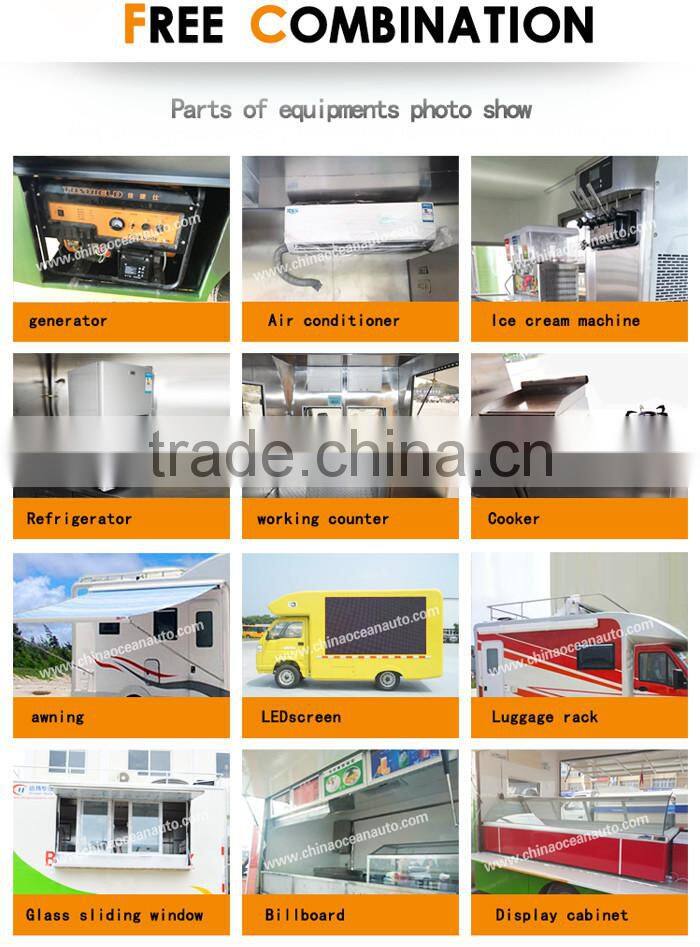 Factory Direct Sales mobile buffet car/mobile food cart for sale