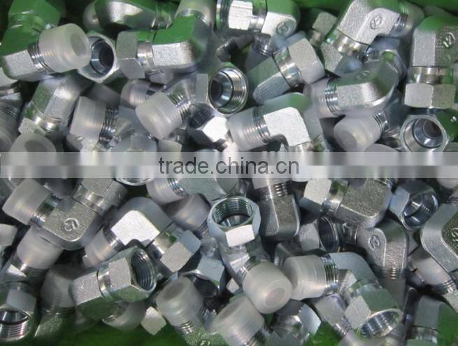 1/4" NPT Female to 1/8" NPT Male Extruded Reducer Straight Elbow L Shape Brass Pipe Fitting