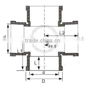 plastic cross w front door DIN/BS /PVC cross /upvc cross