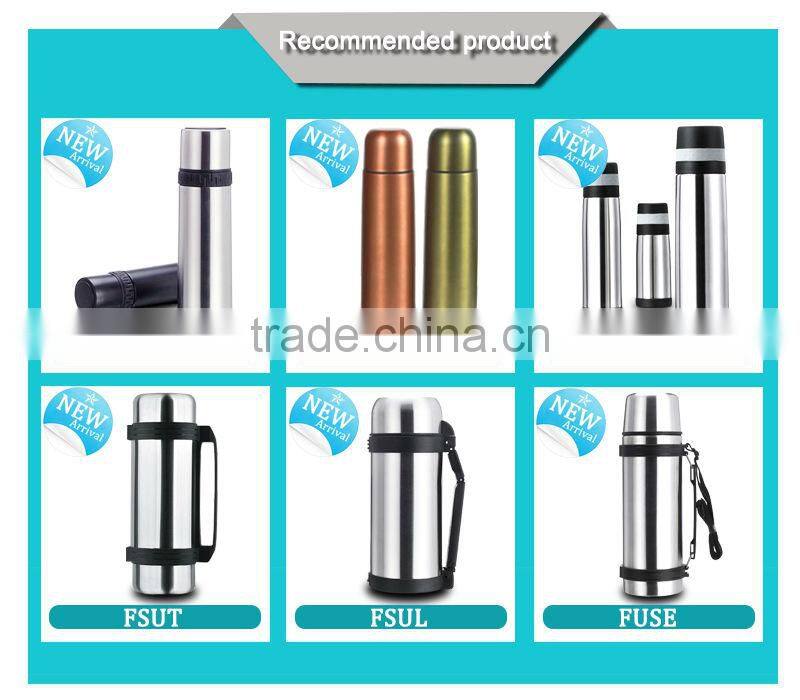 2014Practical stainless steel vacuum office coffee flask ,thermal juice bottle(FSUC)