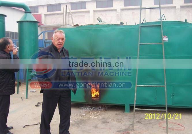 No smoke activated rice husk charcoal carbonization furnace