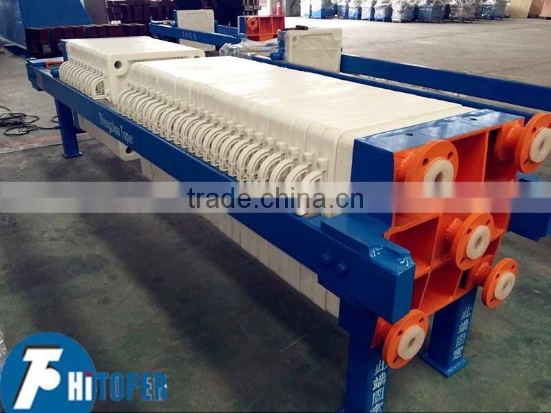 Steel production factory wastewater treatment dewatering press filter