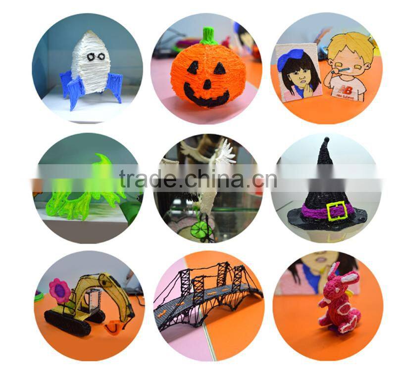 2016 Hotsale Factory price PLA filament 3d printing pen for children diy 3d drawing pen