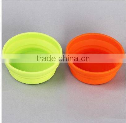 Hot sale silicone folding bowl take go camping