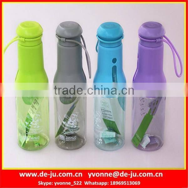 Thin Neck Handle Fruit Juice Water Bottle