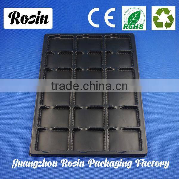 Vacuum forming black PS ESD blister tray