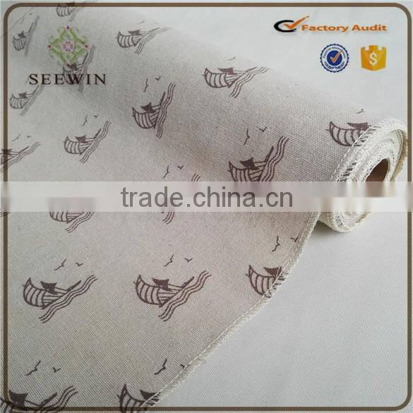 2016 cheap new design 100% linen fabric wholesale , 100% linen table runner table linen
