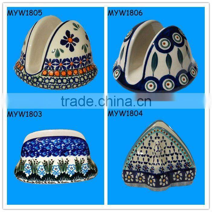 antique evil eyes polish style gifts ceramic modern bar polish napkin holder