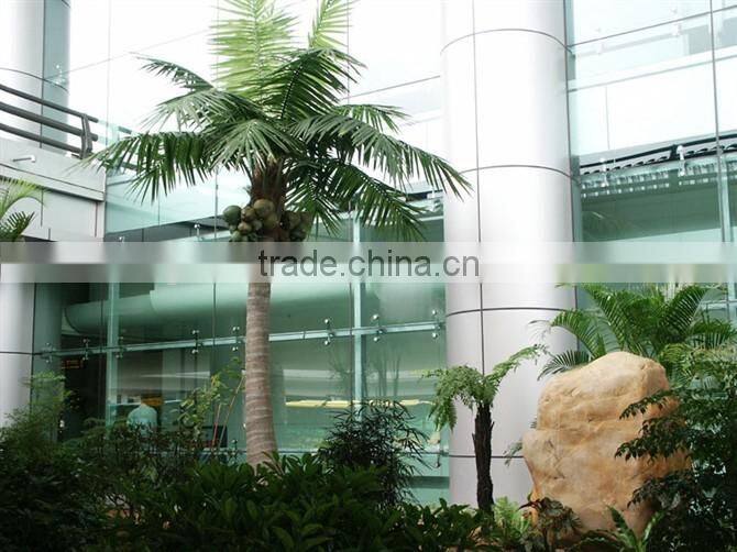 Home garden edging decorative 5ft to 16ft Height outdoor artificial green plastic palm trees EDS06 0838