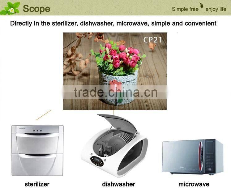 Cement garden outdoor flower pot and planter ornaments