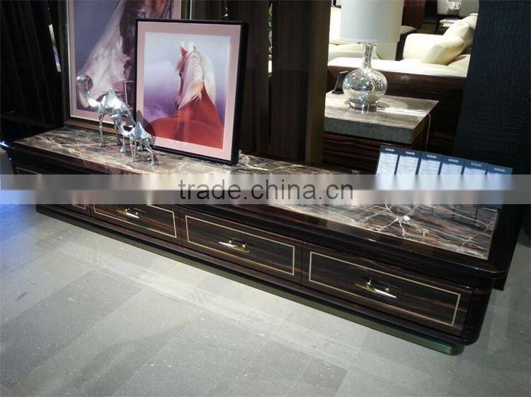 new coming nature italian marble top living room tv unit for sale