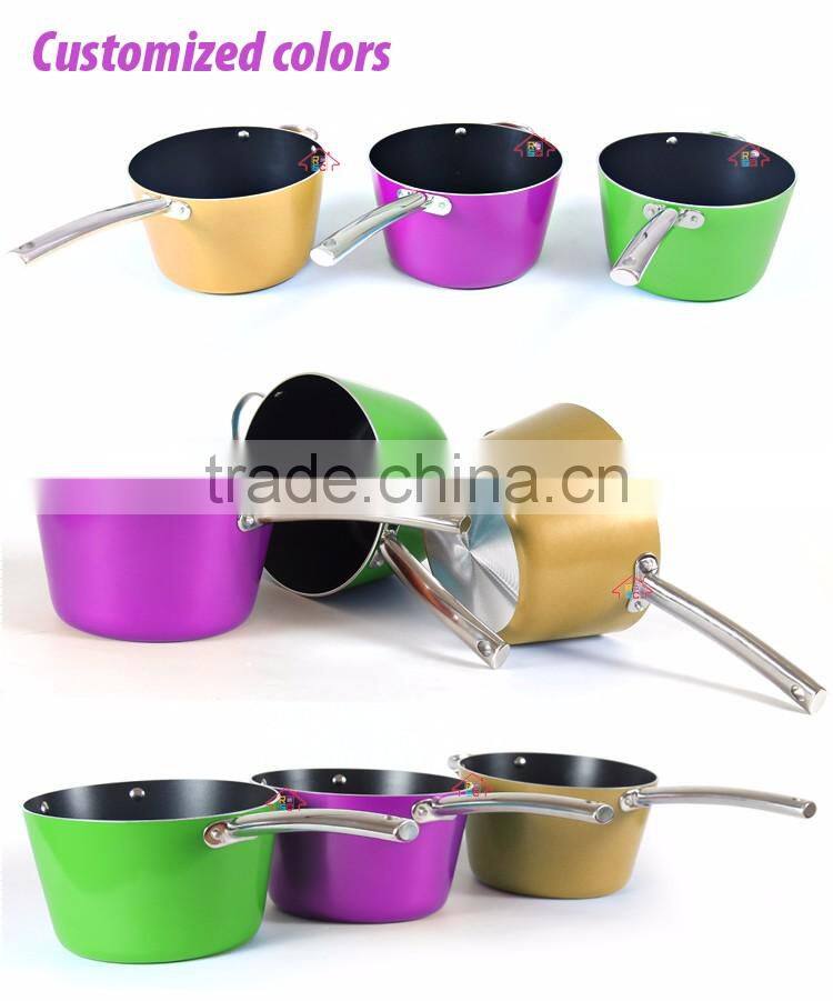 NBRSC Home Nonstick covered Deep Fryer Aluminum Fry Pot and Basket with stainless steel Handle