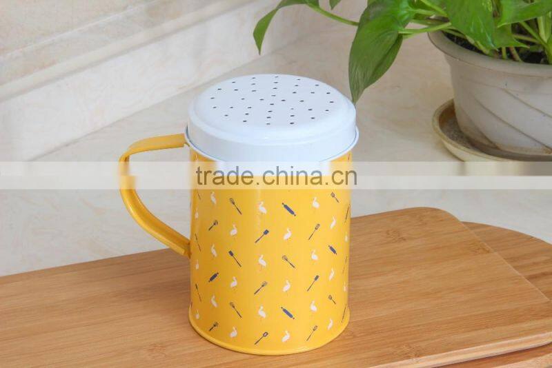 Home Kitchen Metal Sugar Salt Pepper Flour Shaker