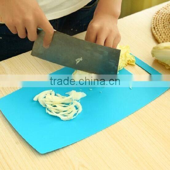 fruit chopping block folding flexible cutting board set plastic chopping board