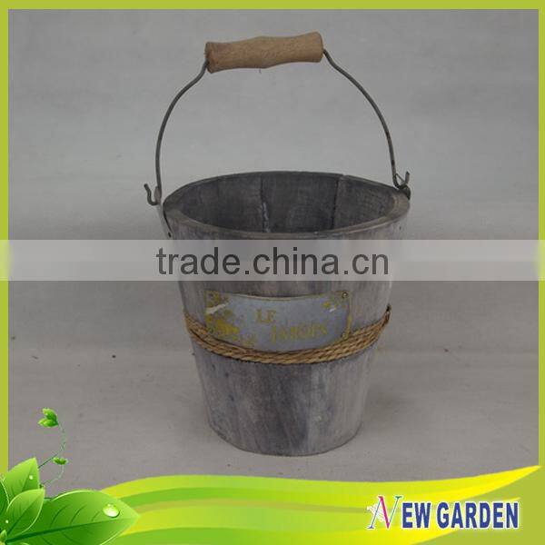 Cheaper Economical Round Wall Mounted Flower Basket with Handles