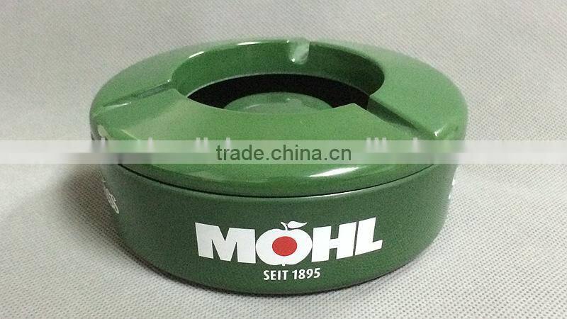 Round Melamine Ashtray with cover and customize logo