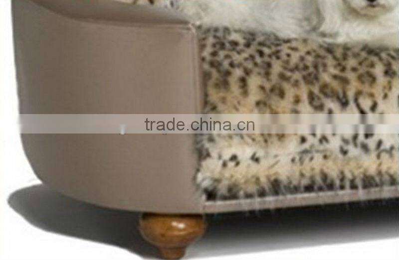 Hollywood Leopard VOGUE Pet Bed /Leopard Print Luxurious and Warm Pet Furniture-BG800005