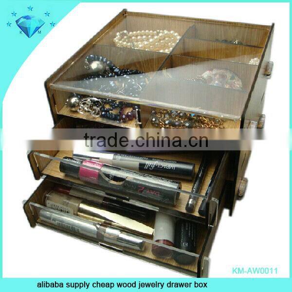 Large desk clear acrylic storage box