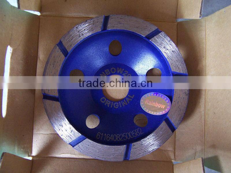 Sintered Single Row Diamond Grinding Cup Wheel