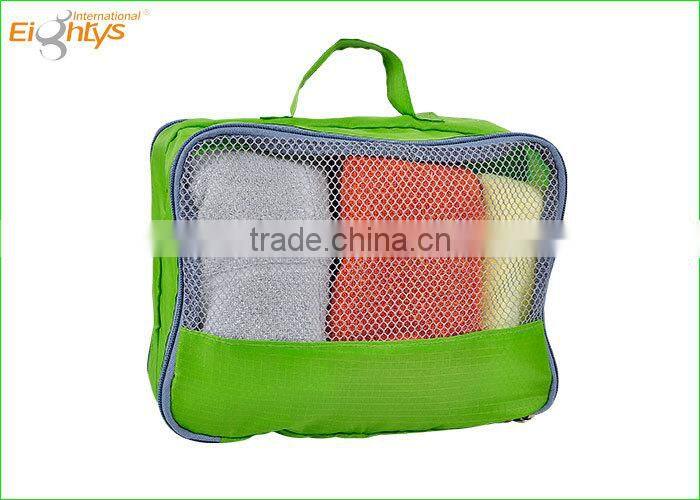 mesh portable travel tote toiletries laundry shoe pouch travel bag