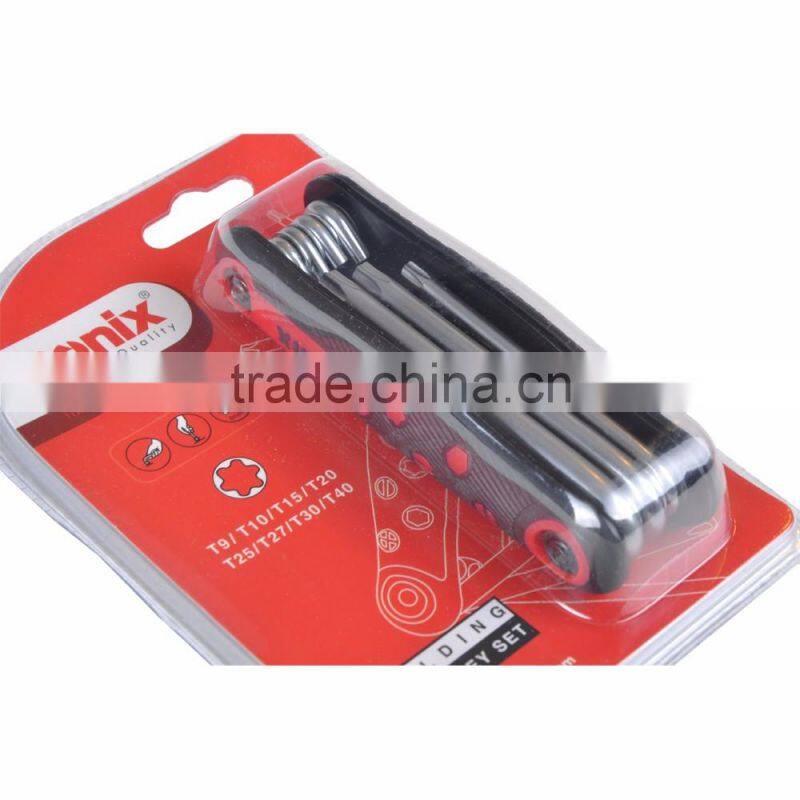 RONIX FOLDING TORX KEY SET (8 pcs) RH-2021 - ALU GRIP TORX KEY SET (8 pcs) RH-2041