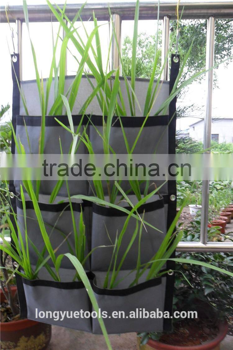 High quality oxford hanging wall grow bag with six pockets
