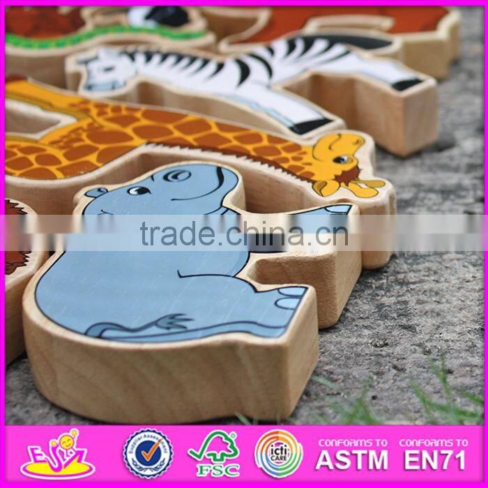 custom educational wooden animal toys for kids W13A111-S