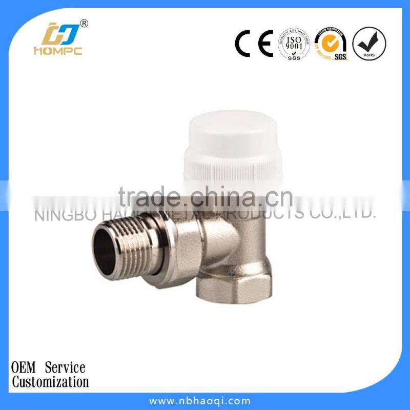 UK market angled heating radiator valve