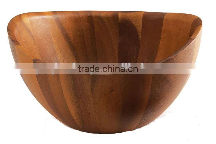 Gorgeous Acacia wood Salad Bowl, Different size can be available