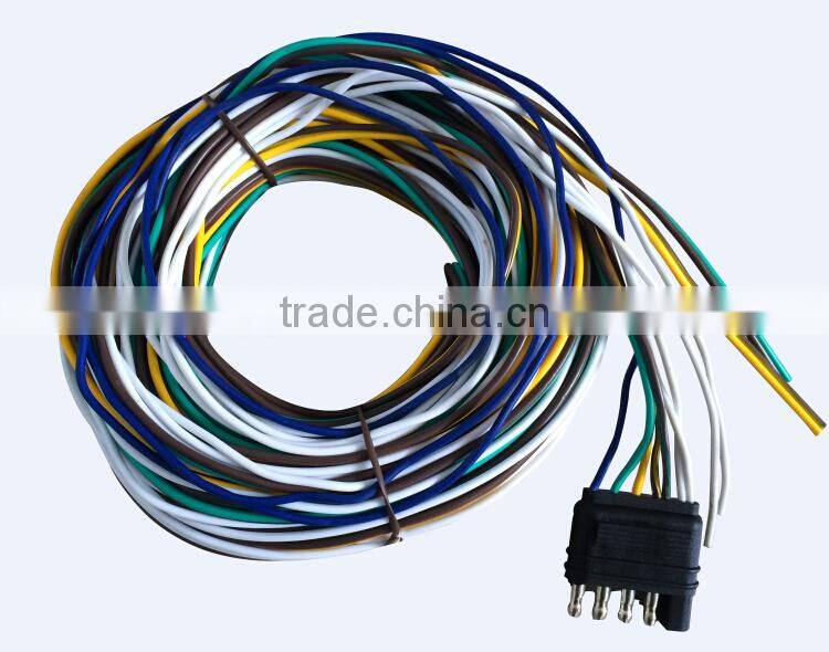 S10066 5-Way Flat Trailer Connector Wishbone Wire Harness