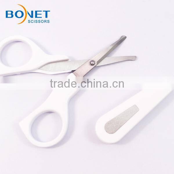 S94002P1 CE qualified beauty care curved scissors baby nail scissors