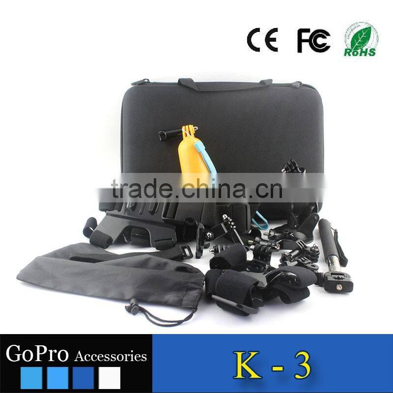2016 hot selling products factory price used for gopros heros 4 accessories kit mount