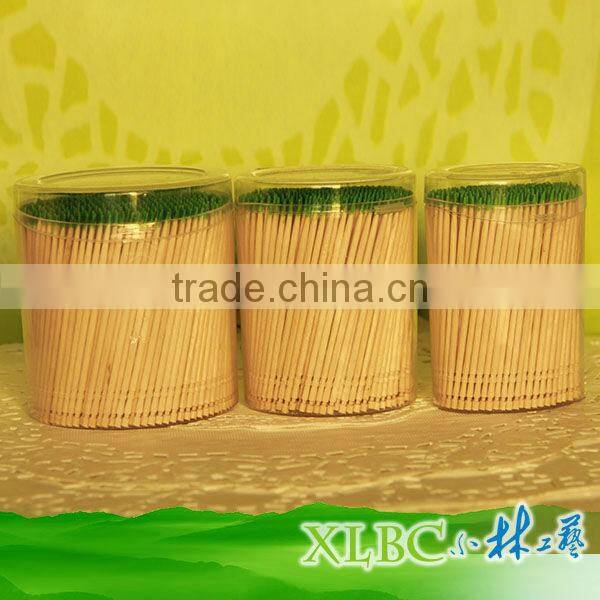 Transparent plastic Jar mint bamboo toothpicks