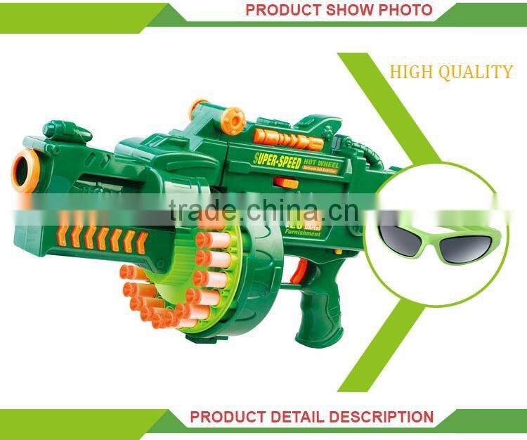 New design plastic shooting bullte toy foam soft ball gun