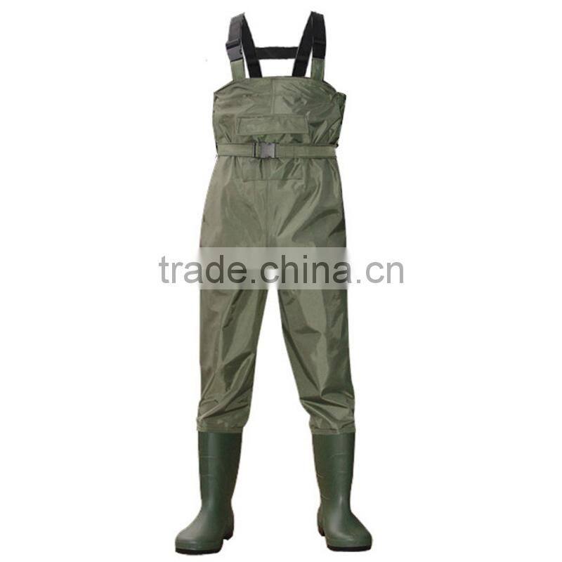 pvc nylon fishing chest wader