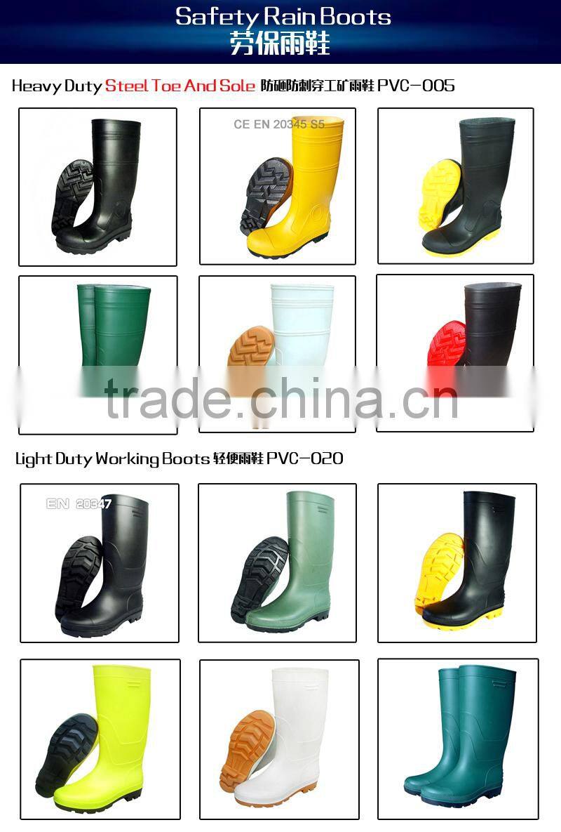 fashion pvc rain boots wellinton boots for men