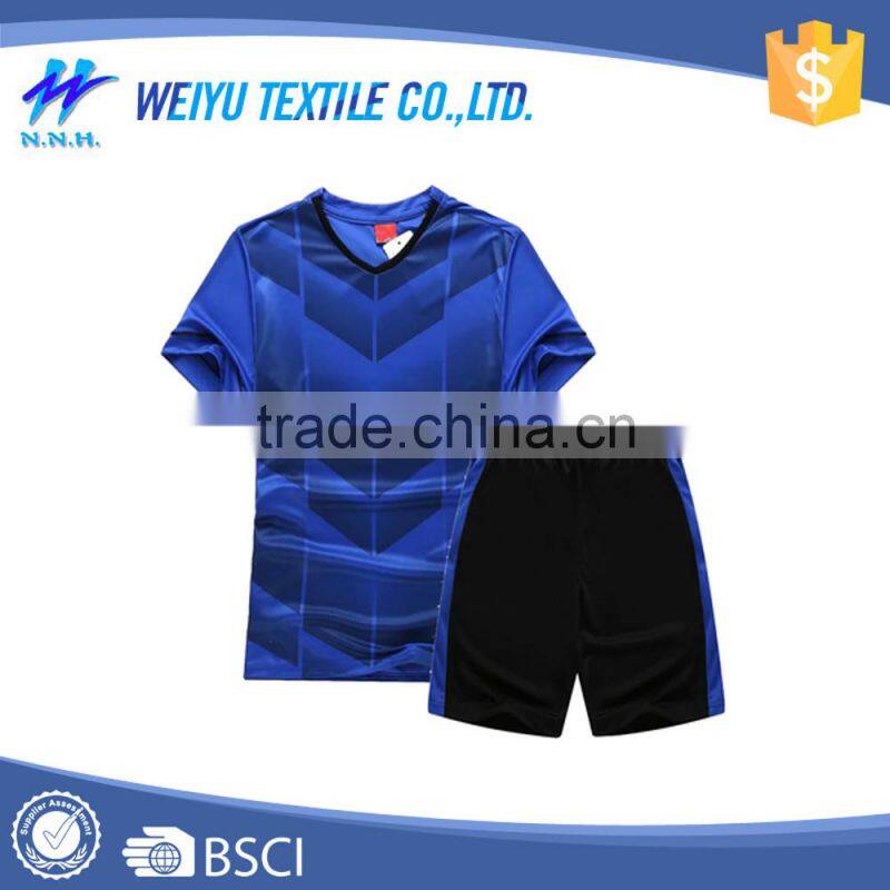 Wholesale high quality plain soccer jersey made in china