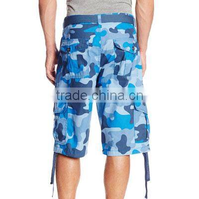Mens 3/4 Cargo Shorts Grey
