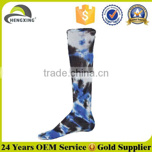 Tie dye socks custom random dyeing socks, Pad-roll dyed socks