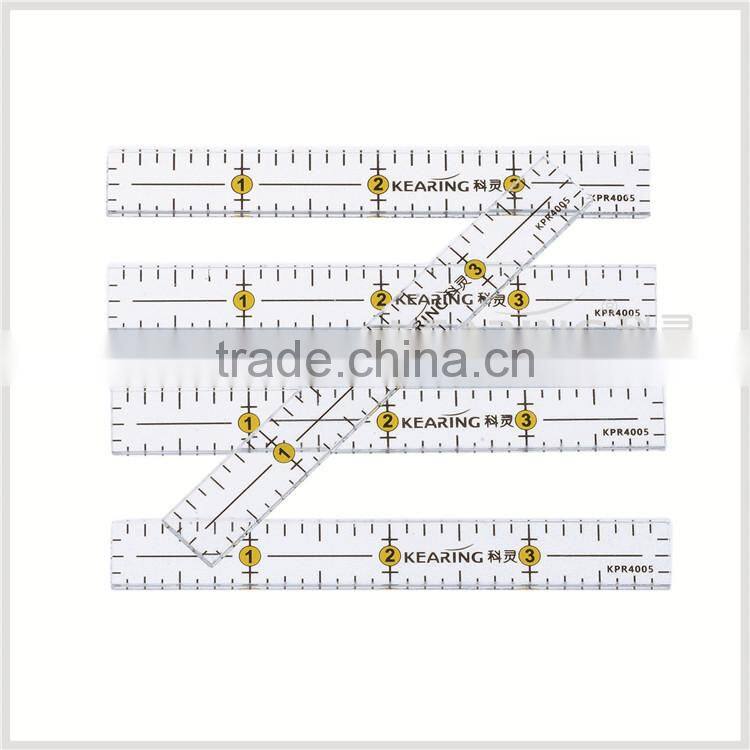 Kearing manufacture price High Quality Acrylic Quilting Rulers 4'' * 1/2'' & Patchwork Sew Ruler # KPR4005