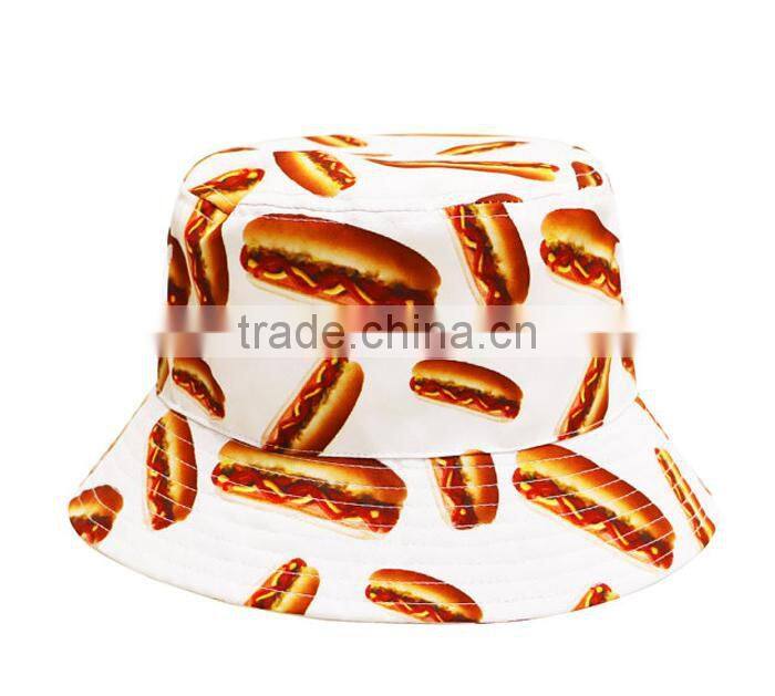 New trend Stylish custom new style red short brim bucket hats
