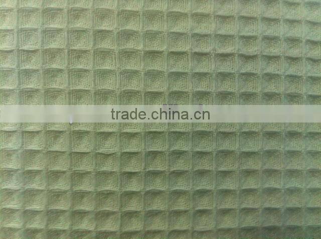 100% cotton waffle solid fabric