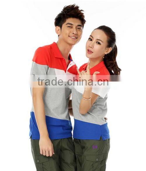 high quality hot style fashion good price sweet cotton couples Polo shirt print