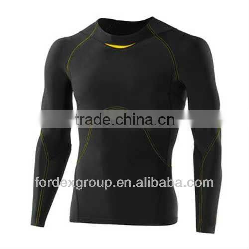 Skinny Stretch Running wear Compression Shirt Workout Sublimation